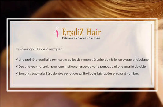 Une perruque en cheveux naturels à la portée de toutes avec EMALIZ HAIR !